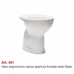 VASO ERGONOMICO CHIUSO | Scarico a pavimento | Serie Basic THERMOMAT