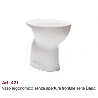 VASO ERGONOMICO CHIUSO | Scarico a pavimento | Serie Basic THERMOMAT