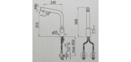 MISCELATORE ELETTRONICO da CUCINA DMP OCEANUS PLUS 300 BT CROMO LUCIDO E SATINATO