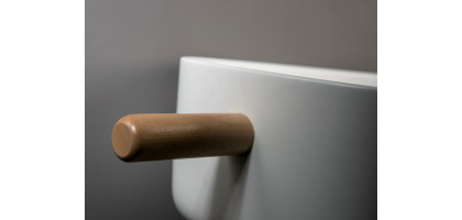 LAVABO DESIGN IN LEGNO CON MENSOLA EVER BOUNCE PAN