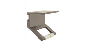 PORTA ROTOLO GRIGIO PORPORA OPACO CON MENSOLA |EVER LISSOM