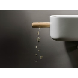 LAVABO DESIGN IN LEGNO CON MENSOLA EVER BOUNCE PAN