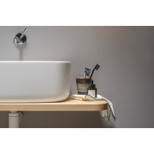 LAVABO DESIGN CON MENSOLA EVER BOUNCE COUNTER IN LEGNO 