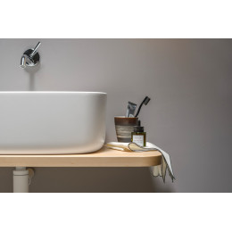 LAVABO DESIGN CON MENSOLA EVER BOUNCE COUNTER IN LEGNO 