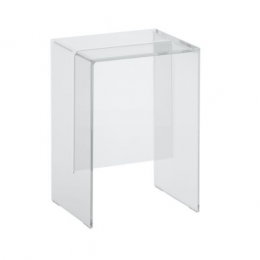 SGABELLO MAX BEAM KARTELL BY LAUFEN 33X27 | TRASPARENTE