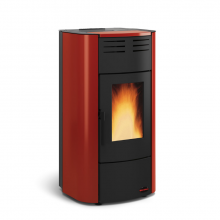 STUFA A PELLET RAFFAELLA IDRO BORDEAUX | SERIE EXTRAFLAME