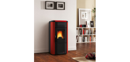 STUFA A PELLET VIVIANA NORDICA BORDEAUX |SERIE EXTRAFLAME