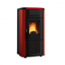 STUFA A PELLET VIVIANA NORDICA BORDEAUX |SERIE EXTRAFLAME