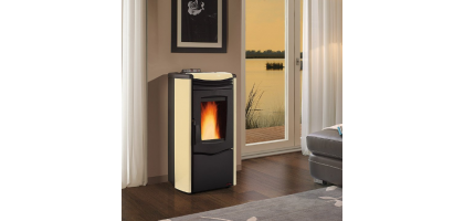 STUFA A PELLET VIVIANA NORDICA PERGAMENA |SERIE EXTRAFLAME