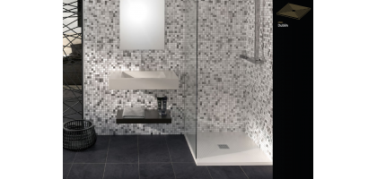 PIATTO DOCCIA ORIGINALISSIMO CON LINEE CONCENTRICHE su misura DUBLIN