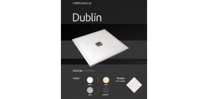 PIATTO DOCCIA ORIGINALISSIMO CON LINEE CONCENTRICHE su misura DUBLIN