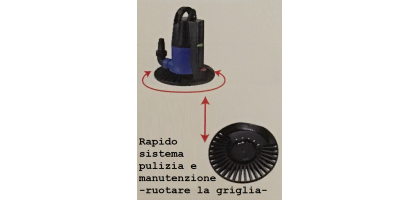 POMPA SOMMERSA PER SVUOTAMENTO TELO COPERTURA INVERNALE E PISCINE CPA