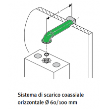 SCARICO FUMI COASSIALE | 60/100 per CALDAIA VAILLANT CONDENSAZIONE ECOtec