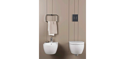 VASO SOSPESO SENZA BRIDA CON SEDILE SOFTCLOSE | FAST RIMFREE Pozzi Ginori