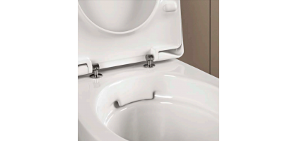 VASO SOSPESO SENZA BRIDA CON SEDILE SOFTCLOSE | FAST RIMFREE Pozzi Ginori