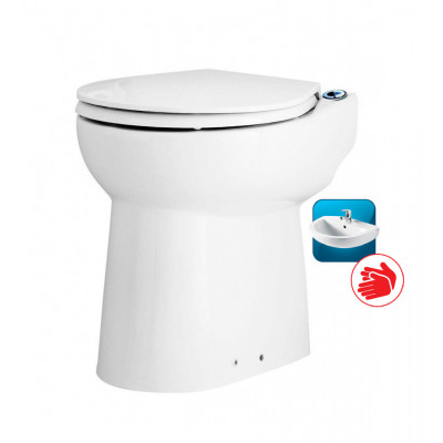 SANICOMPACT 43 SILENCE - TRITURATORE INTEGRATO NELLA CERAMICA nel WC