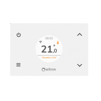 SEITRON - CRONOTERMOSTATO WIFI SETTIMANALE WI-TIME BIANCO