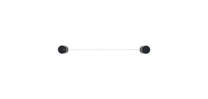 PORTA SALVIETTE DOT IN CORDA NERO - DESIGN E PRATICITÀ