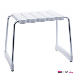 CIPI KOI STOOL Sgabello doccia Teak naturale trattato e plexiglass  extraclear