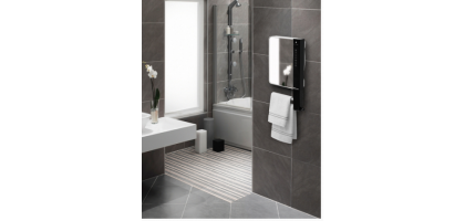 TERMOVENTILATORE CON SPECCHIO A PARETE WINDY VISIO  radialight