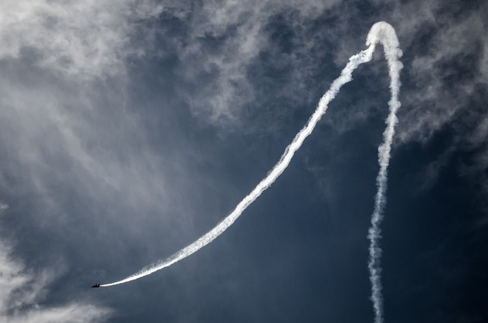 aereo che scarica condensa