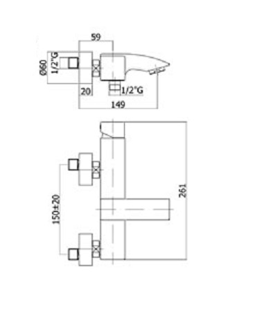 disegno tecnico paffoni level