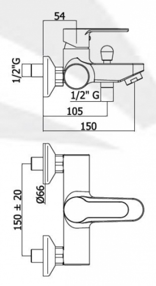 dimensioni rubinetto paffoni blu