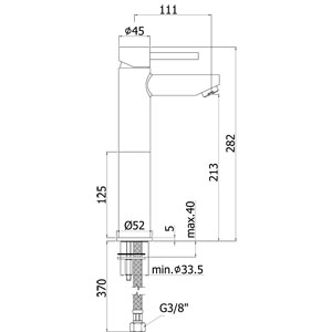 disegno tecnico paffoni stick