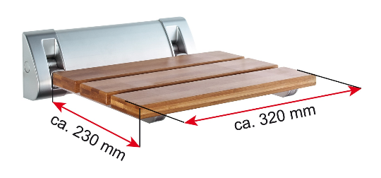 dimensioni seggiola in legno per box doccia 